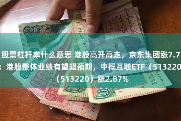 股票杠杆率什么意思 港股高开高走，京东集团涨7.7%，张忆东：港股整体业绩有望超预期，中概互联ETF（513220）涨2.87%