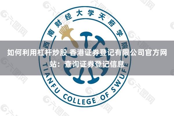 如何利用杠杆炒股 香港证券登记有限公司官方网站：查询证券登记信息