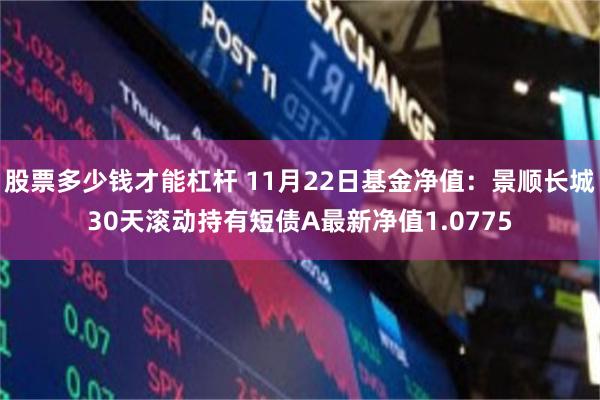 股票多少钱才能杠杆 11月22日基金净值：景顺长城30天滚动持有短债A最新净值1.0775